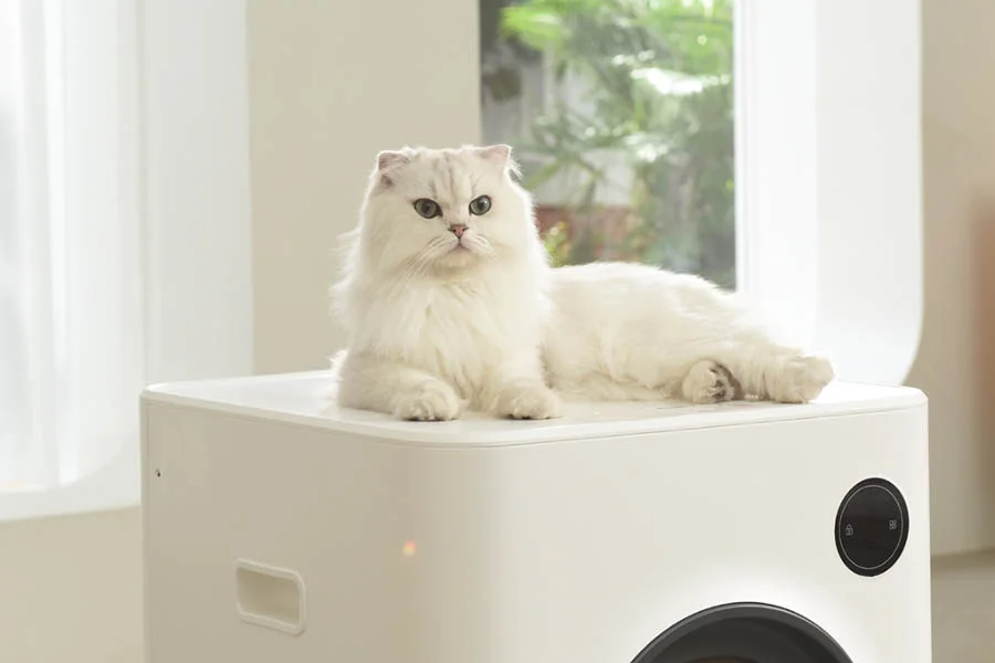 rotating cat litter box